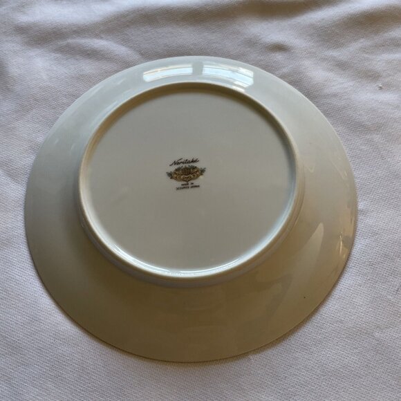 Noritake Occupied Japan Fine China Plate 6" Cream Floral Gold Trim Vintage - Picture 6 of 7